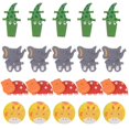 thumbnail image 1 of Fridge Magnets Wooden Cartoon: 20PCS Animal Refrigerator Magnets Magnetic Clips, 1 of 10