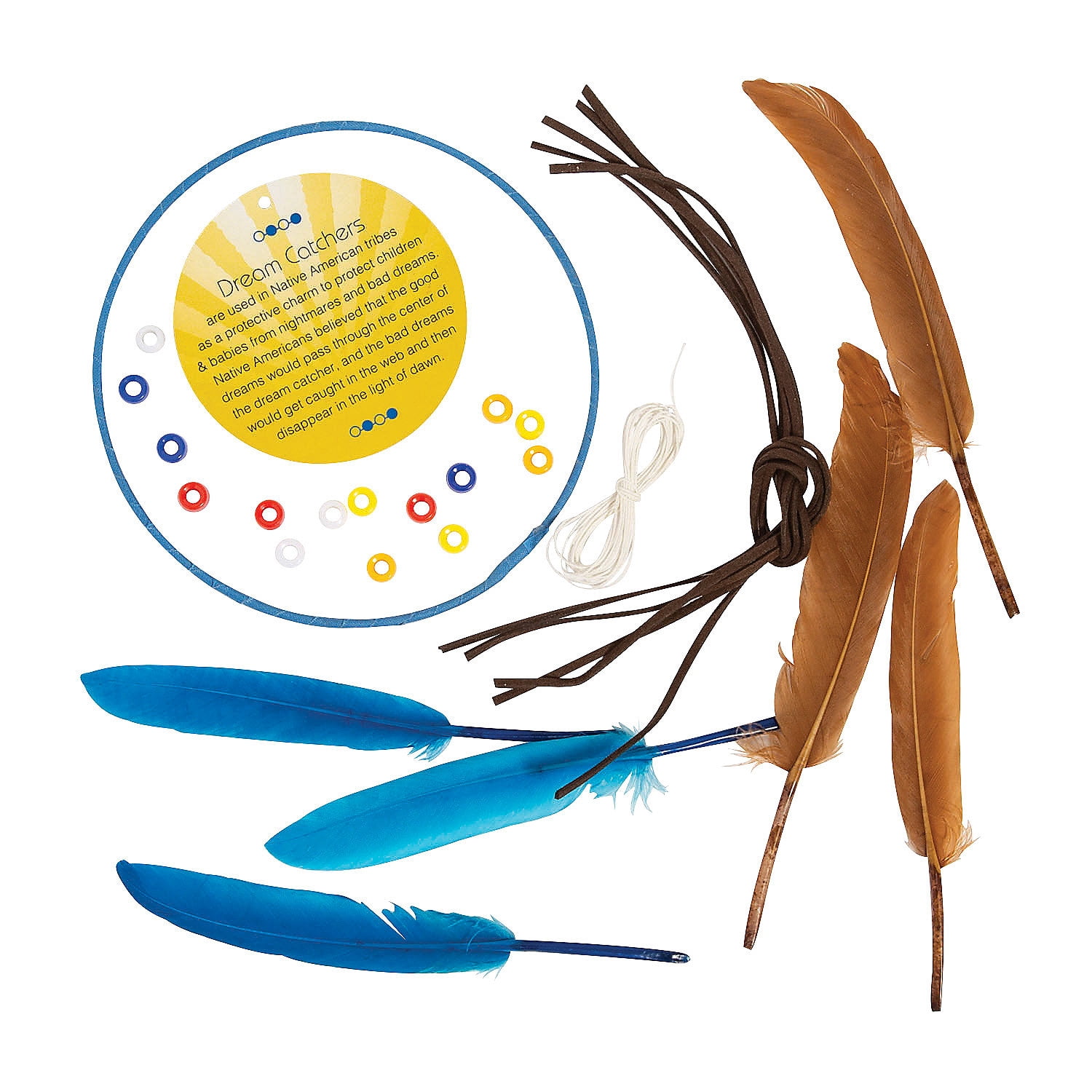 Fun Express Dream Catcher with Educational Card Craft Kit- Makes 48