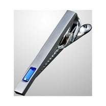 UNOMOR Elegant Tie Clips For Men Stainless Steel Silver 1Set Quick And Easy To Use