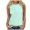 P Mint Green, variant on Womens Crew Neck Tank Top Printed Loose Fit Sleeveless Summer Casual T-Shirt Blouse Shell Vest Top Soft Tee XXL