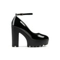thumbnail image 2 of Women's Round Toe Platform Mary Janes Chunky Heels Pumps, 2 of 8