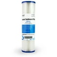Pleated Poly Sediment Water Filter Cartridge Standard 2.5x10" 5 Micron