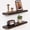 Walnut, variant on 24 inch Floating Shelves for Wall Solid Elm Wood Shelves|Rustic Wall Shelves with Invisible Heavy-Duty Bracket for Bathroom Living Room Kitchen|Walnut, 2 Pack