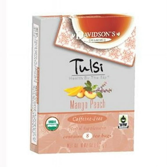 Davidson Organic Tea 2362 Tulsi Mango Peach Tea- Box of 8