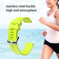 thumbnail image 4 of Correa de reloj de silicona deportiva Pulsera de fitness Reemplazo de correa de silicona para Garmin / HUAWEI / Samsung 20 mm, Verde Inevent EL2640-07, 4 of 7