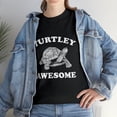 thumbnail image 2 of Cute Turtley Awesome Totally Awesome Smiling Turtle Pun T-Shirt, 2 of 2