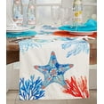 thumbnail image 2 of Fennco Styles Coastal Sea Life Embroidered Cotton Table Runner 16" W x 72" L - Multicolored Nautical Table Cover for Everyday Use, Family Gathering, Banquets, and Special Occasions, 2 of 3