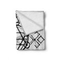 thumbnail image 2 of Geometry Soft Flannel Fleece Throw Blanket, Simplistic of Life Vortex Motion with Spheres Print, Cozy Plush for Indoor and Outdoor Use, 60" x 80", Black Grey White, by Ambesonne, 2 of 6