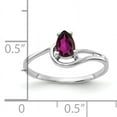 thumbnail image 2 of Primal Gold 14 Karat White Gold 6x4mm Pear Rhodolite Garnet Ring, 2 of 4