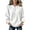 19#White, variant on Womens Waffle Knit Pullover Top Long Sleeve Button Detail Henley Neck Knit Sweater Top Loose Fit Casual Work Office Fall Spring