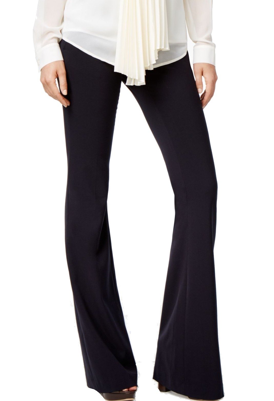 black flare leg dress pants