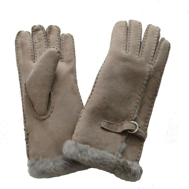 Eastern Counties Leather Gants en Peau de Mouton pour Femmes avec Détail de Boucle