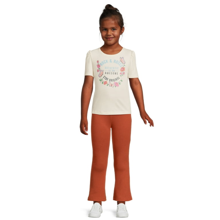 365 Kids Garanimals SIZE 6 Girls Leggings 365 Print Flare Leggings  MULTICOLOR for sale online