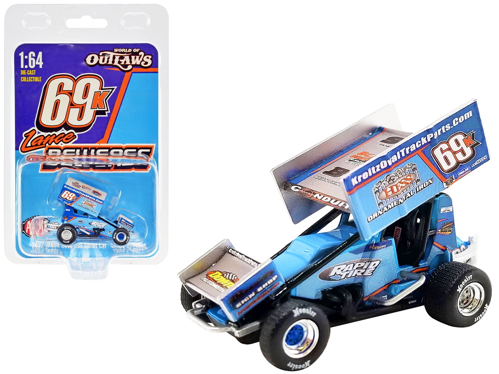 Winged Sprint Car #69K Lance Dewease "Hess Ornamental Iron" Kreitz