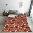 thumbnail image 5 of Pofeuu American Football1 Print Ultra-Soft Micro Fleece Blanket,for Bed Or Sofa,All Season Throw Blankets Flannel Blanket-60"x50", 5 of 7