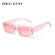 thumbnail image 5 of OEC CPO-gafas de sol cuadradas pequeñas para mujer, Montura de plástico, gradiente naranja, marca de moda, diseñador, UV400, 5 of 5