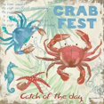 thumbnail image 2 of Phillips, Anita 12x12 Gold Ornate Wood Framed with Double Matting Museum Art Print Titled - Crab Fest, 2 of 4