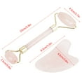 thumbnail image 1 of Rouleau de Jade, Outils de Soin de la Peau, Rouleau de Jade Double Tête pour Massage du Visage, 1 of 8