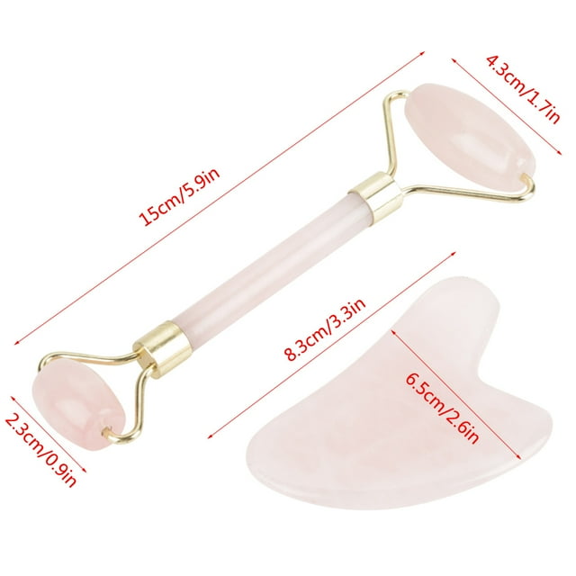 Jade Roller, Skin Care Tools, Jade Face Roller Double Head For Face Massage