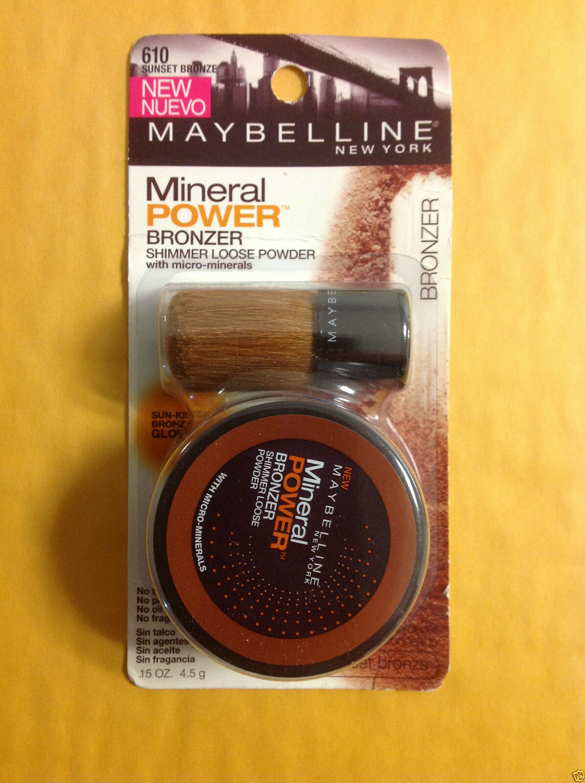 Maybelline Mineral Power Bronzer Shimmer Loose Powder ( Sunset Bronze