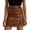 C-Brown190, variant on DHFJKG Womens Skirts Leather Bodycon Slim Fit Mini Skirt With Beaded Embellishment Party Club Night Out Wear Comfort Skirt