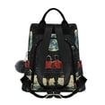 thumbnail image 2 of FORMRS Women's Travel Backpack Purse Anti-Theft Hidden Pockets Casual Shoulder Bag, Red Sitting on The Moon, 2 of 7