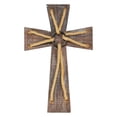 thumbnail image 2 of Dicksons Rustic Brown Rope 20 x 13 Wood Hanging Wall Cross, 2 of 2