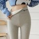 thumbnail image 4 of Leggings de terciopelo de otoño e invierno, leggings ajustados para mujer, pantalones de algodón cálidos acolchados adelgazantes con rosca, 4 of 4