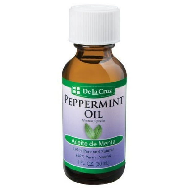 De La Cruz 100 Pure Essential Oil Peppermint Oil 1 Fl Oz Walmart Com Walmart Com