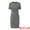 Black, variant on DARING DIVA Women's Short Sleeve Pencil Tweed Sheath Dress with Belted S Beige White