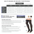 thumbnail image 2 of Truform Opaque Thigh High Stockings, Open Toe: 20 - 30 mmHg, Beige, Medium, 2 of 7