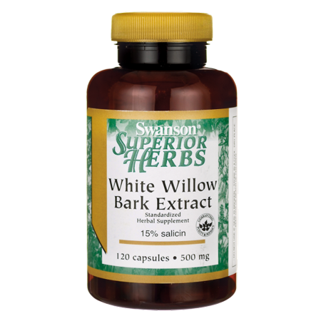 Swanson White Willow Bark Extract 500 mg 120 Caps (Best Yohimbe Bark Extract)