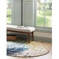 thumbnail image 3 of Rugs.com Hyacinth Collection Rug – 8' x 10' Oval Blue Medium Rug Perfect For Living Rooms, Large Dining Rooms, Open Floorplans, 3 of 7