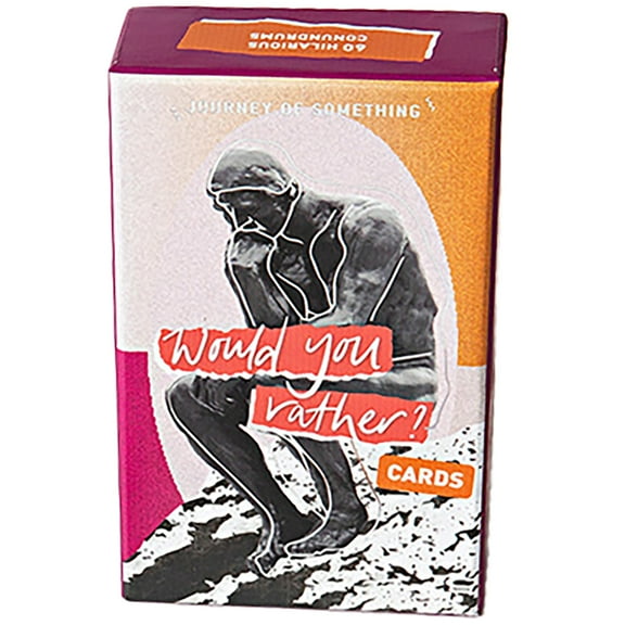 Journey of Something: Would You Rather Cards - Classic Party Game, PG Rated Thought-Provoking Questions, 60 Hilarious Conundrums, Conversation Starter