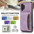thumbnail image 4 of Allytech Galaxy A51 5G Case, Galaxy A51 5G Wallet Cover with Card Slots, Flip Folio Book Kickstand Cover for Business Women Men PU Leather Scratch Resistant Case for Samsung A51 5G, Purple, 4 of 6