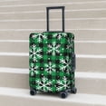 thumbnail image 3 of Wukai Christmas Pattern At Buffalo Plaid Elastic Luggage Cover: Personalized Protection for Your Suitcase - Fits 19~29-inch, Washable & Durable Travel Companion-X-Large, 3 of 8