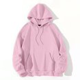 thumbnail image 4 of WZXFASHION Women's Back Floral Print With Drawstring Hooded Pocket Sweater Up To 50% Off athletic zip up hoodie, 4 of 4