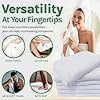 Towels N More 60 Pack 15X25 Hand Towels White Soft 100% Cotton Ring Spun Loops - Highly Absorbent and Quick Drying Premium Small Hand Towels Essentials - Ideal for Bathroom, Spa, and Gym