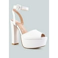 thumbnail image 2 of Rager Peep-Toe High Platform Block Sandals, 2 of 10