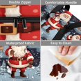 thumbnail image 4 of Santa Claus Double Layered Insulated Lunch Bag with Two Compartments, Large Capacity, Refrigerated, Hand-Carried - 7.1x11.4x16.1 Inches, 4 of 6