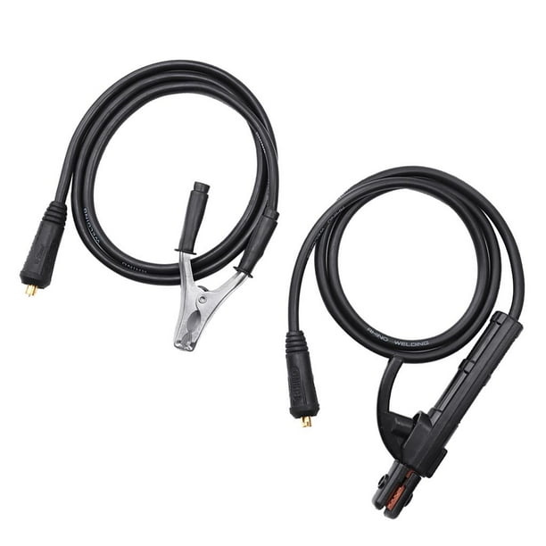Abrazaderas de Soldadura de 300A Groud Black + Plateado 59.06inch Cola abrazadera de tierra de soldadura