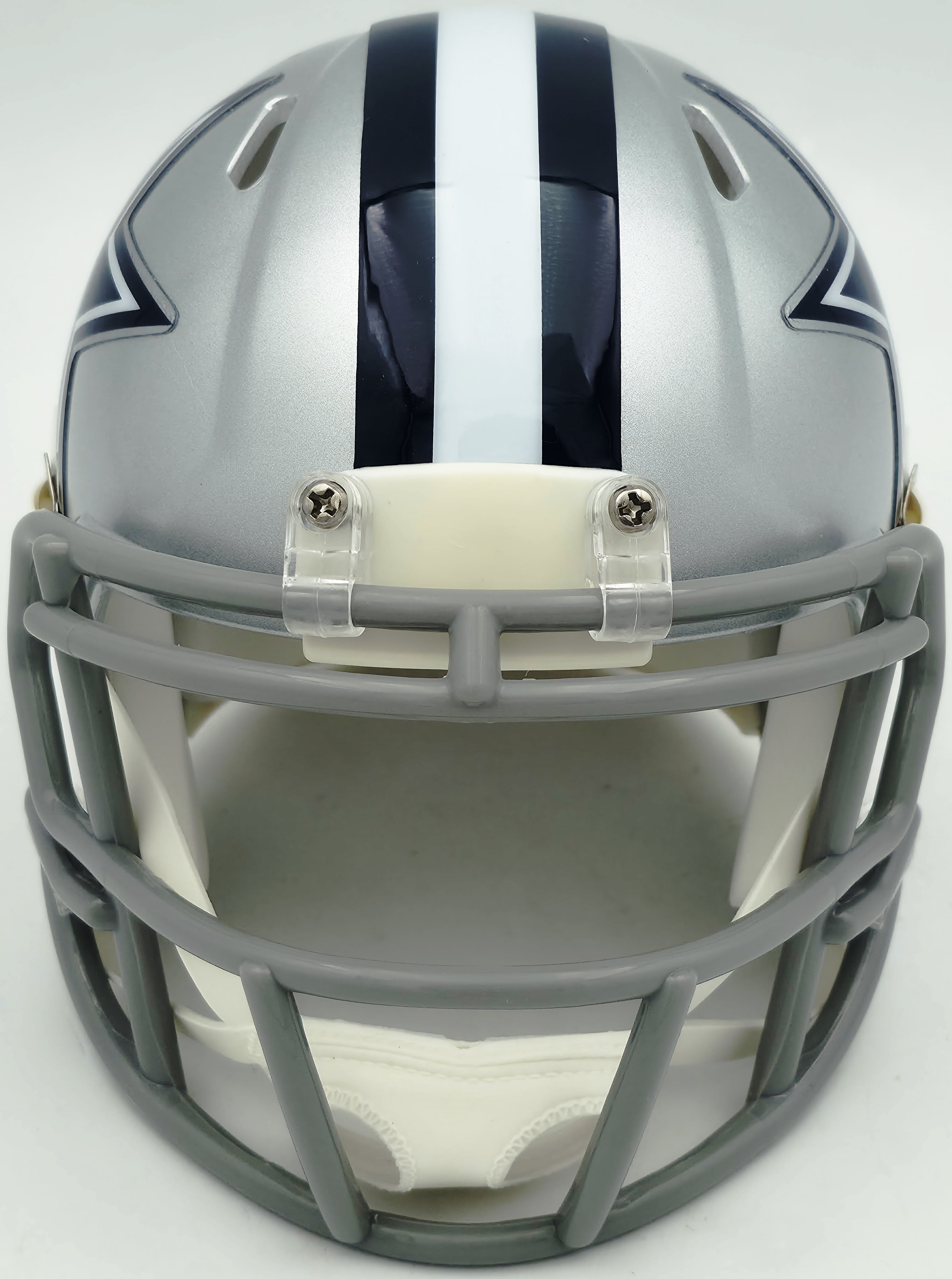 Micah Parson Autographed Dallas Cowboys Silver Speed Mini Helmet Fanatics Holo Stock #256993