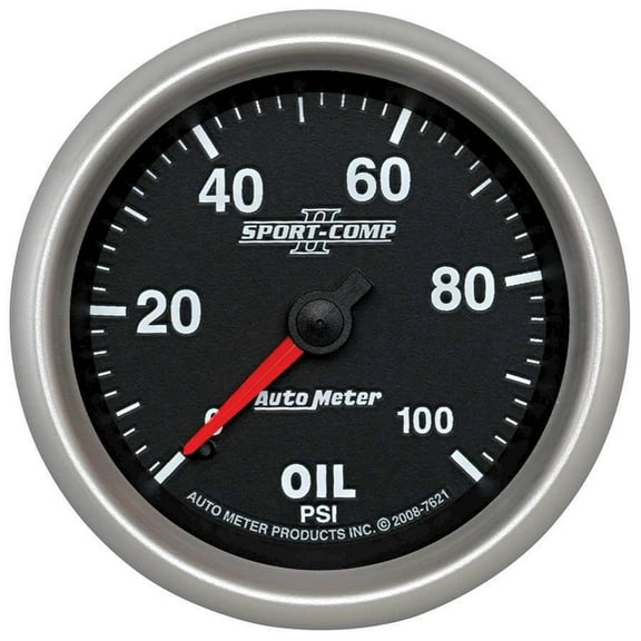 Autometer 2-5/8 SC II Oil Pressure Gauge 0-100psi
