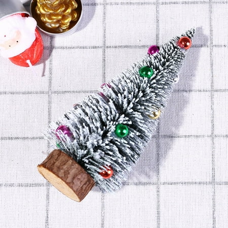 Whistler Christmas Craft Show Christmas Tree Mini Pine Tree With Wood Base DIY Crafts Home Table Top Decor ()