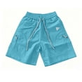 thumbnail image 4 of DailyTrove Men's Quick Dry Swim Trunks, Elastic Waist Board Shorts with Mesh Lining, 4 of 5