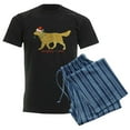 thumbnail image 6 of CafePress - Naughty Christmas Golden Retriever Pajamas - Men's Dark Loose Fit Cotton Pajama Set, 6 of 7