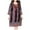 Hot Pink, variant on Taylonsss Womens Summer Dress Ethnic Round Neck Short/Three-Quarter Sleeve Cotton Poplin Print Boho Casual Maxi Dress