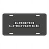 Jeep Grand Cherokee on Front Mesh Grill Graphic Special Aluminum Metal License Plate