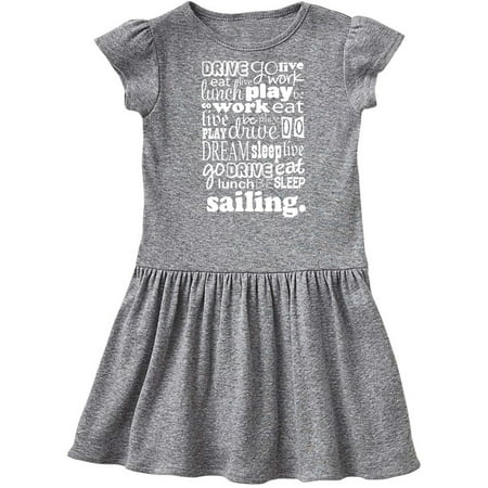 

Inktastic Sailing Boating Gift Gift Toddler Girl Dress