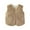 B-Khaki, variant on Gvdentm Baby Girl Boy Sherpa Fleece Vest Toddler Sleeveless Waistcoat Zip Fall Winter Outwear Clothes(Brown,18-24 Months)